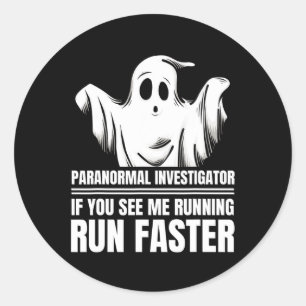 Ghost Adventures Hunter Hunting Paranormal Investi Classic Round Sticker
