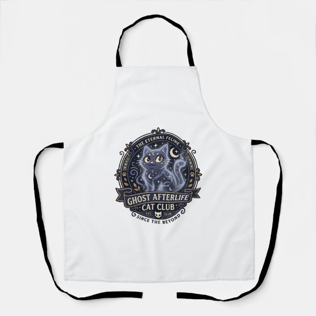Ghost Afterlife Cat Cat Dad Gift Idea - Ghost Afte Apron (Front)