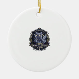 Ghost Afterlife Cat Cat Dad Gift Idea - Ghost Afte Ceramic Ornament