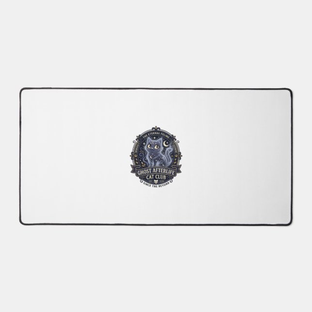 Ghost Afterlife Cat Cat Dad Gift Idea - Ghost Afte Desk Mat (Front)