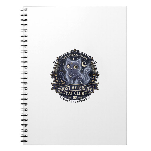 Ghost Afterlife Cat Cat Dad Gift Idea - Ghost Afte Notebook (Front)