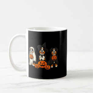 Ghost And Witch Bernese Mountain Dog Halloween For Coffee Mug