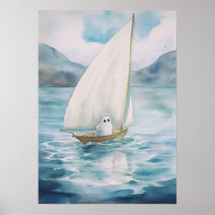 Ghost Art: Sailing Poster