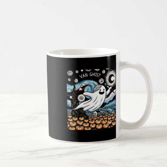 Ghost Art Teacher Halloween 2  Coffee Mug (Right)