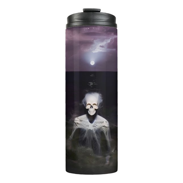 Ghost at Sea - Oil Painting Thermal Tumbler (Front)