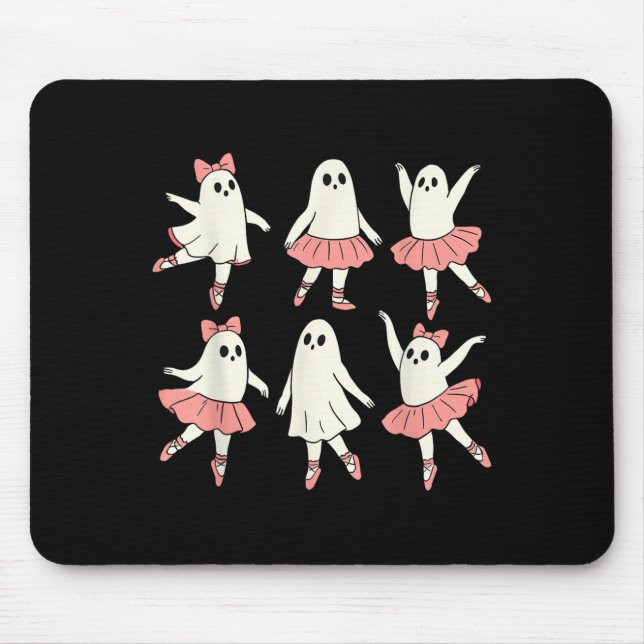 Ghost Ballerina Ballet Dance Teacher Halloween Cos Mouse Pad (Front)