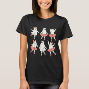 Ghost Ballerina Ballet Dance Teacher Halloween Cos T-Shirt