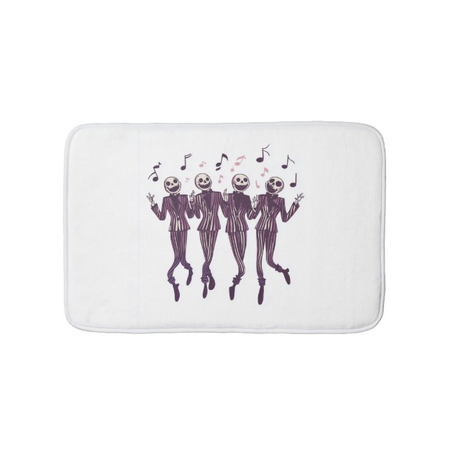 Ghost Barbershop Quartet Bath Mat (Front)