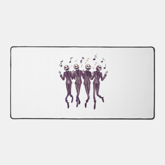 Ghost Barbershop Quartet Desk Mat (Front)