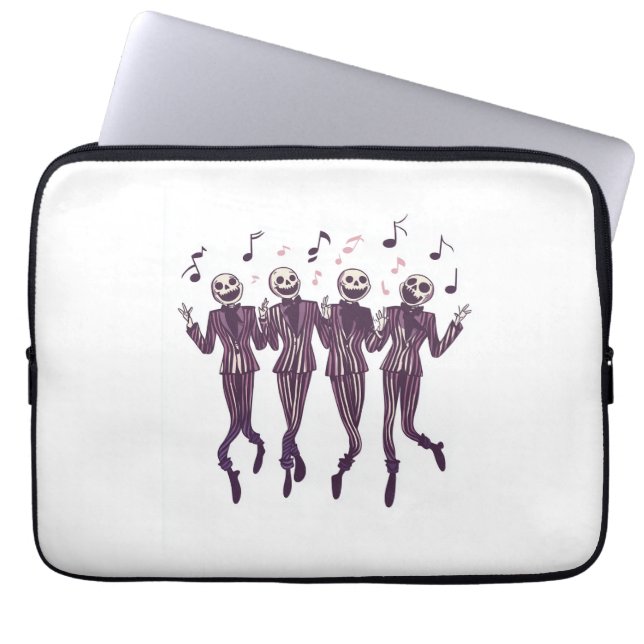 Ghost Barbershop Quartet Laptop Sleeve (Front)