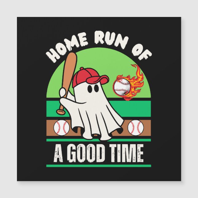Ghost Baseball Player Halloween (Front)