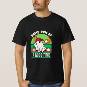 Ghost Baseball Player Halloween T-Shirt