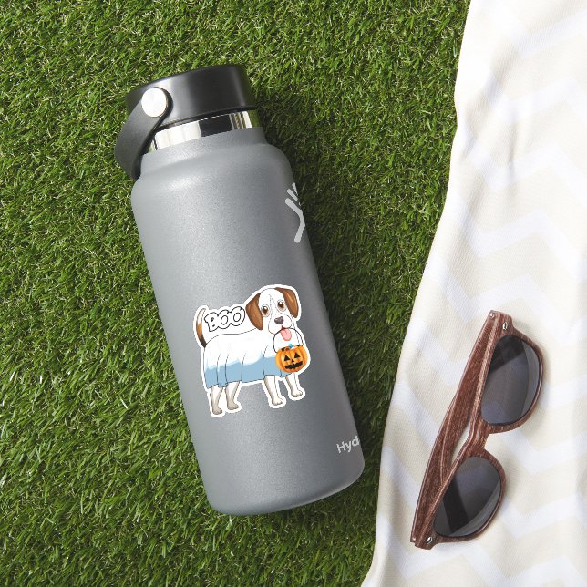 Ghost Beagle Halloween Dog (HydroFlask Insitu)