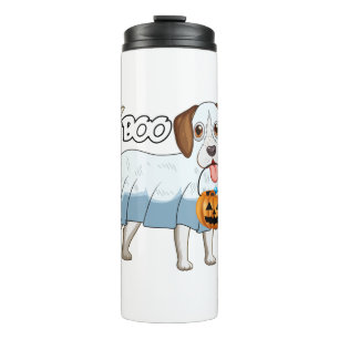 Ghost Beagle Halloween Dog Thermal Tumbler