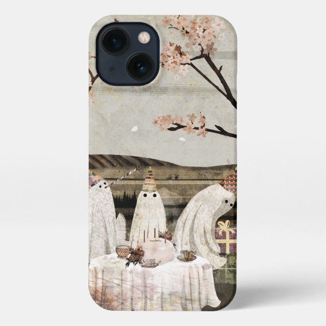 Ghost Birthday Phone Case (Back)