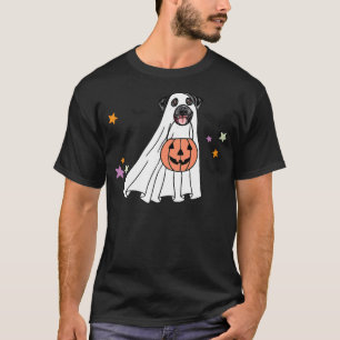 Ghost Black Labrador Retriever Boo Dog Halloween C T-Shirt