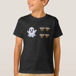 Ghost Boo Bees Funny Halloween T-Shirt