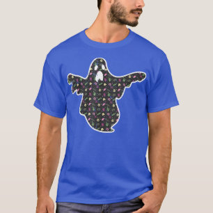Ghost Boo Grim Reaper Pumpkin Pattern Easy Hallowe T-Shirt