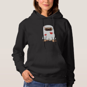Ghost Boo Pug Cute Dog Halloween Costume Pug O Wee Hoodie