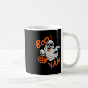 Ghost Boo Yah Funny Halloween Shirt Spooky Booyah Coffee Mug