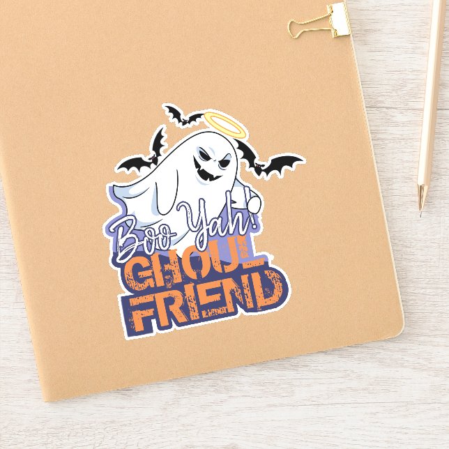 Ghost Boo Yah Ghoul Friend ID847 Sticker (Notebook)