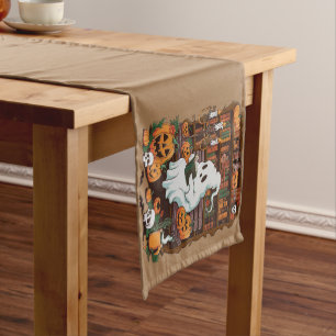 Ghost Book Reader Reading Lover Gift Reader  Short Table Runner