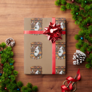 Ghost Book Reader Reading Lover Gift Reader  Wrapping Paper