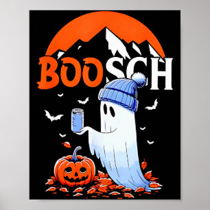 Ghost Boosch Beer Halloween  Poster