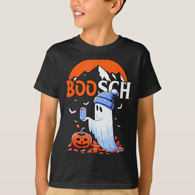 Ghost Boosch Beer Halloween  T-Shirt (Front)