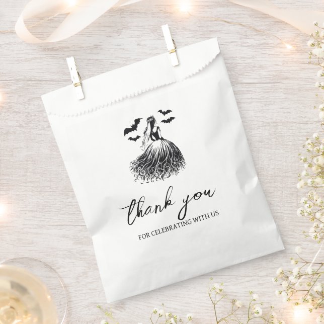 Ghost Bride Bridal Shower Favour Bag (Clipped)