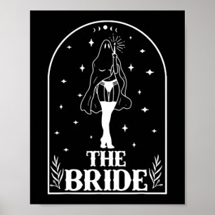 Ghost Bride Coven Gothic Halloween Wedding Bachelo Poster