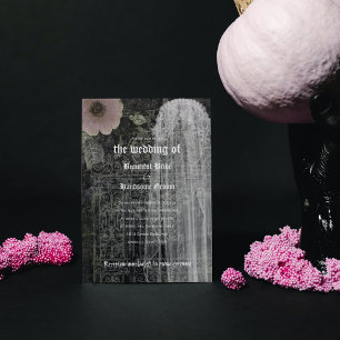 Ghost Bride Night Gothic Wedding Invitation