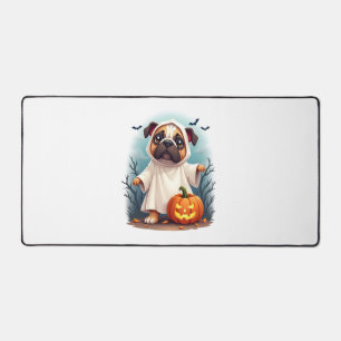 Ghost Bulldog Boo Desk Mat