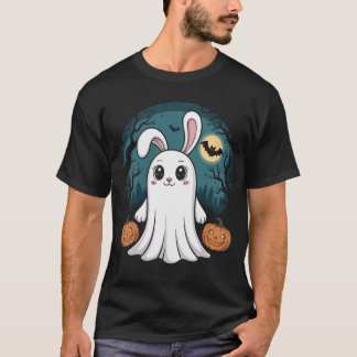 Ghost Bunny Halloween T-Shirt