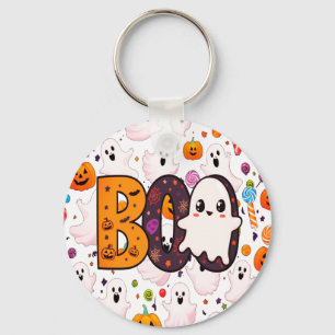 Ghost Candy Halloween Cute to Spooky Sweet Key Ring