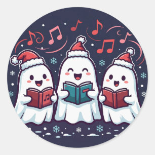 Ghost Carolers Sticker