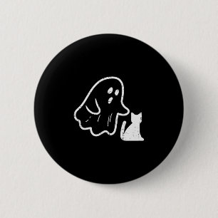 Ghost Cat Cket Funny Halloween Costume Men Women K 6 Cm Round Badge