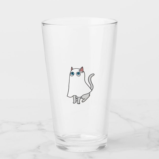 Ghost Cat Classic T-Shirt_1 Glass (Front)