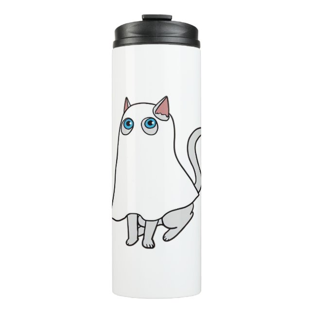 Ghost Cat Classic T-Shirt_1 Thermal Tumbler (Front)