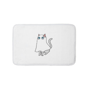 Ghost Cat Classic T-Shirt_2 Bath Mat