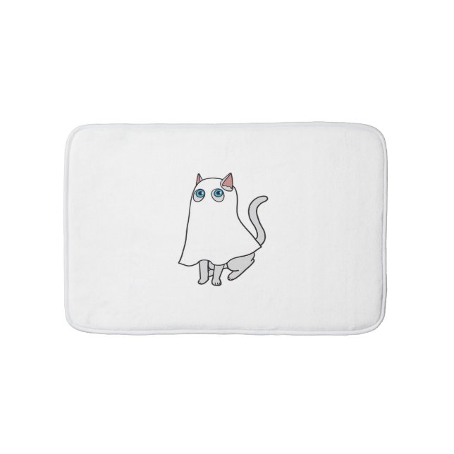 Ghost Cat Classic T-Shirt_2 Bath Mat (Front)
