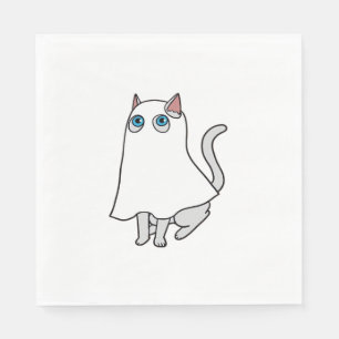 Ghost Cat Classic T-Shirt_2 Napkin