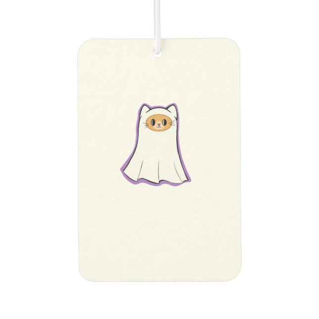 ghost cat Classic T-Shirt_3 Car Air Freshener (Front)