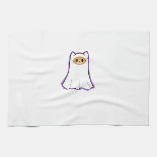 ghost cat Classic T-Shirt_3 Tea Towel