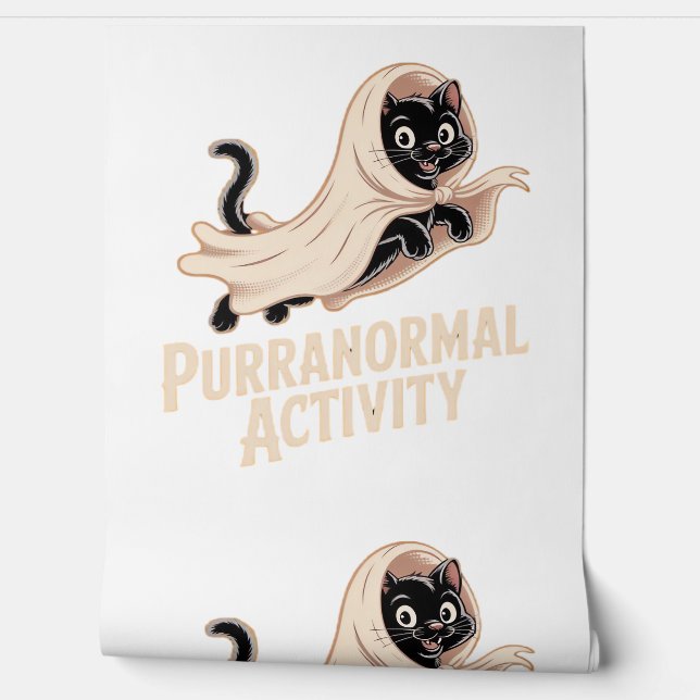 Ghost Cat Classic T-Shirt Wallpaper (Unrolling)