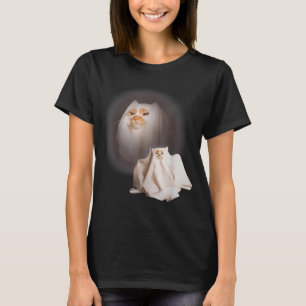 Ghost cat Ghost Kitten Funny cat Meme Halloween T-Shirt