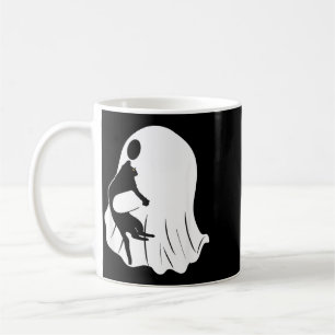 Ghost Cat Halloween Costume Black Cat Men Women Coffee Mug