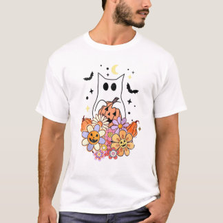 Ghost Cat Halloween Costume T-Shirt