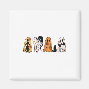 Ghost Cat Halloween Ghost Black Cat Spooky Season  Magnet