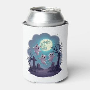 Ghost Cat Parade Can Cooler